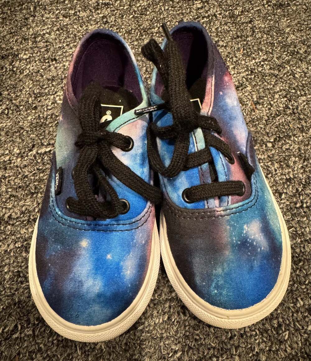 VANS off the Wall Cosmic Galaxy Space Skateboard Sneakers Toddler Sz. 7.5